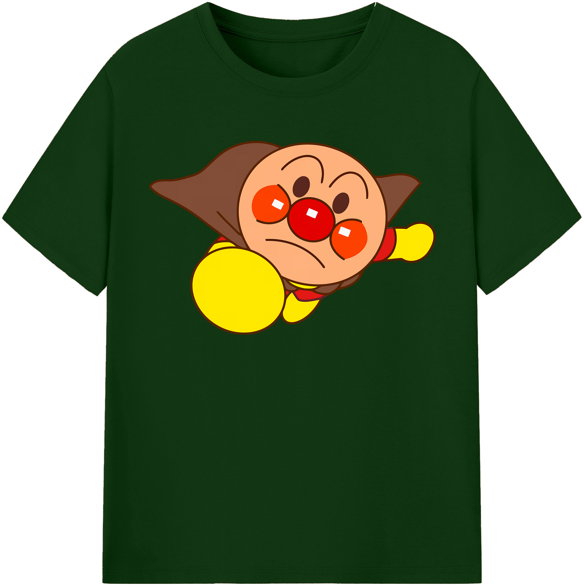 （画像用） アンパンマン Anpanman 綿100％半袖Tシャツ（フロントプリント）
